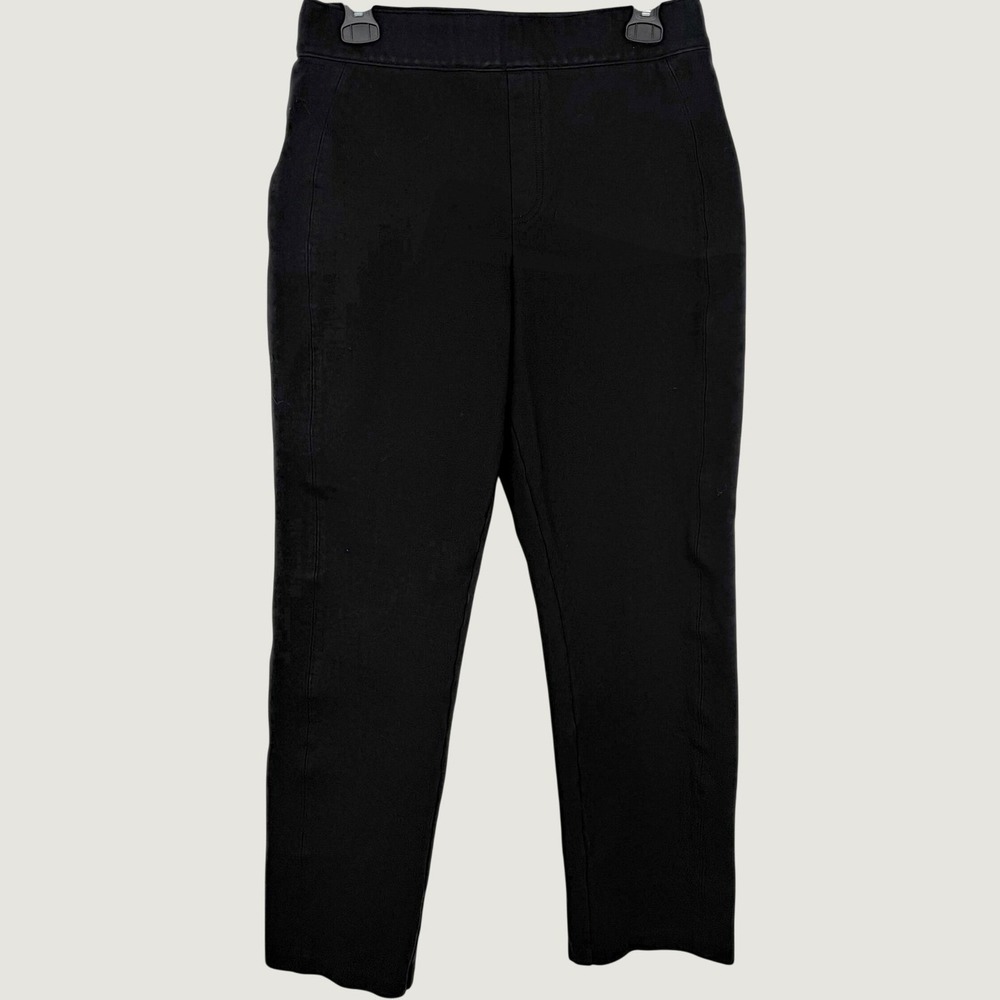 Spanx The Perfect Pant Straight Leg Black High Rise Ponte Trousers 20254R Large